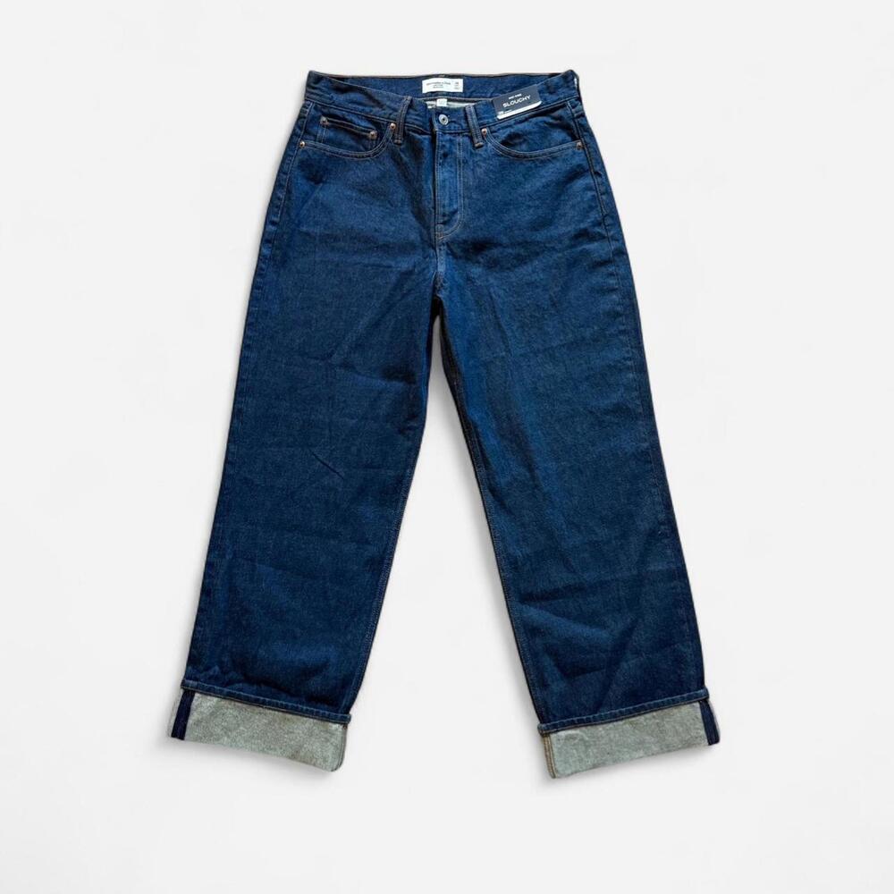 NWT - Abercrombie & Fitch mid rise slouchy curve love denim jean